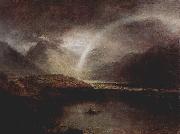 Joseph Mallord William Turner Buttermere-See mit Teilansicht von Cromackwater painting